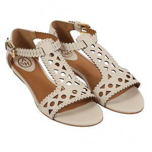 ASH Handcrafted Ivory Leather Sandal Sz 9 NWOT